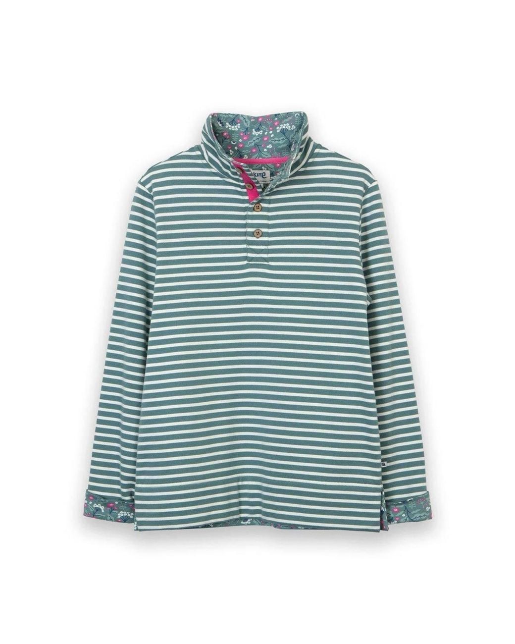 Kite Gray Weymouth Button Neck Sweatshirt