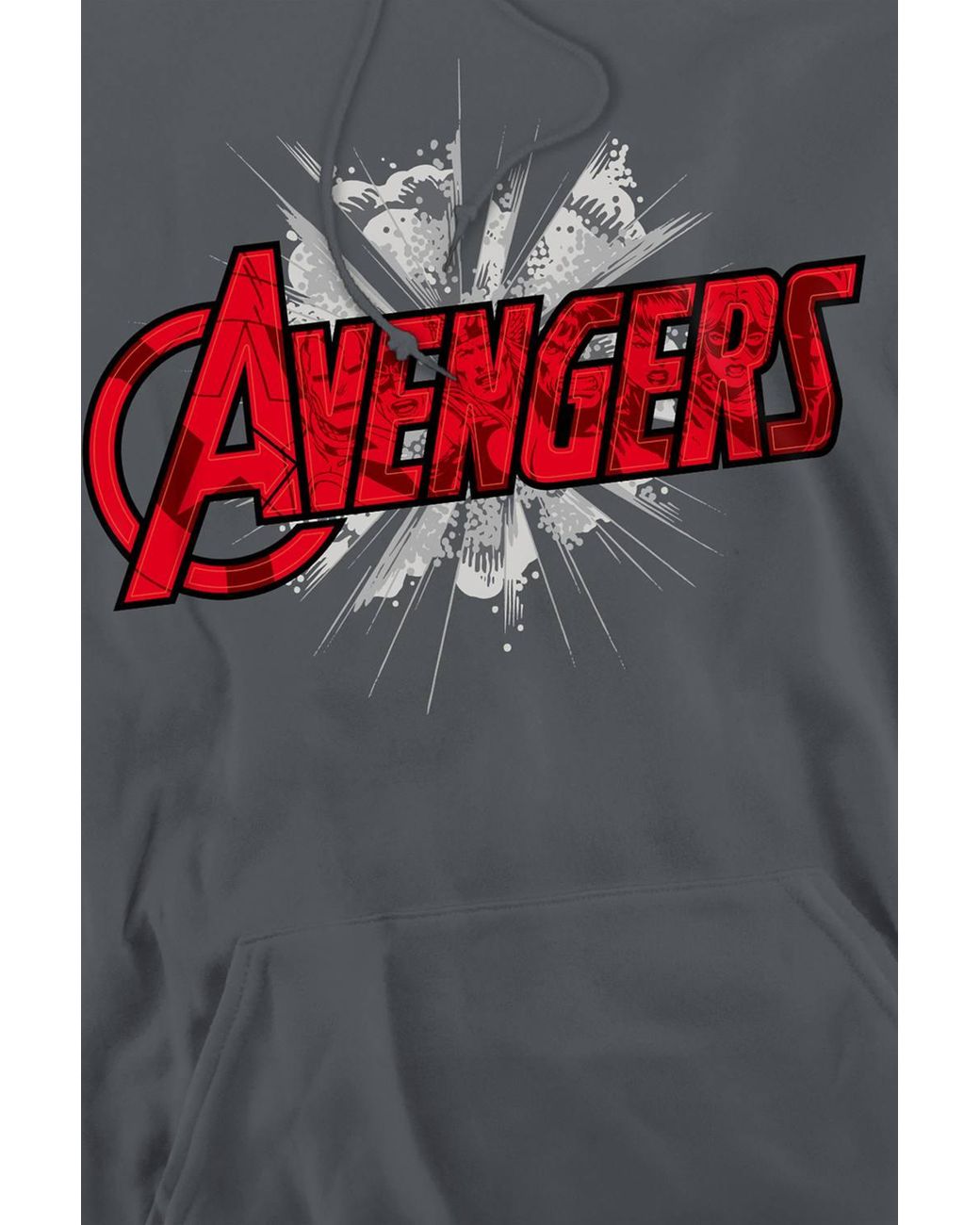 Marvel Gray Avengers Logo Bash Hoodie