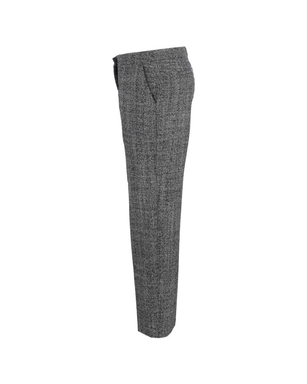 Dries Van Noten Gray Preloved Straight-Leg Trousers
