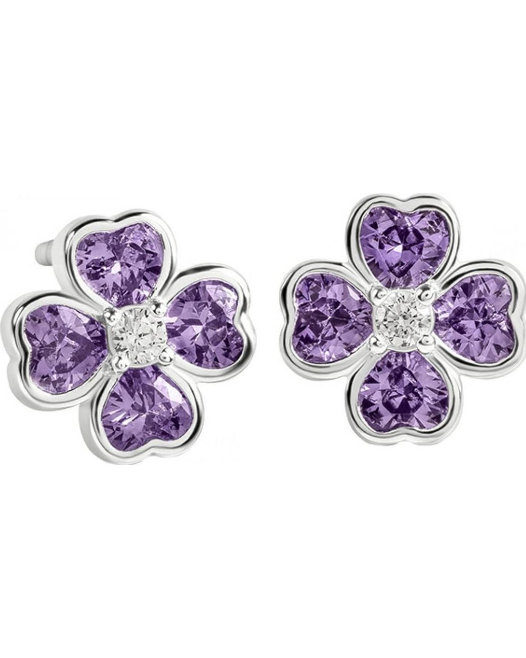 Radley Purple Ryj1565 Pair Of Earrings