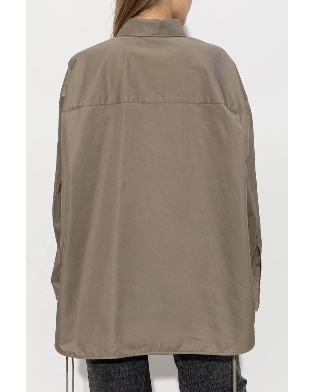 Balenciaga Natural Preloved Oversized Shirt