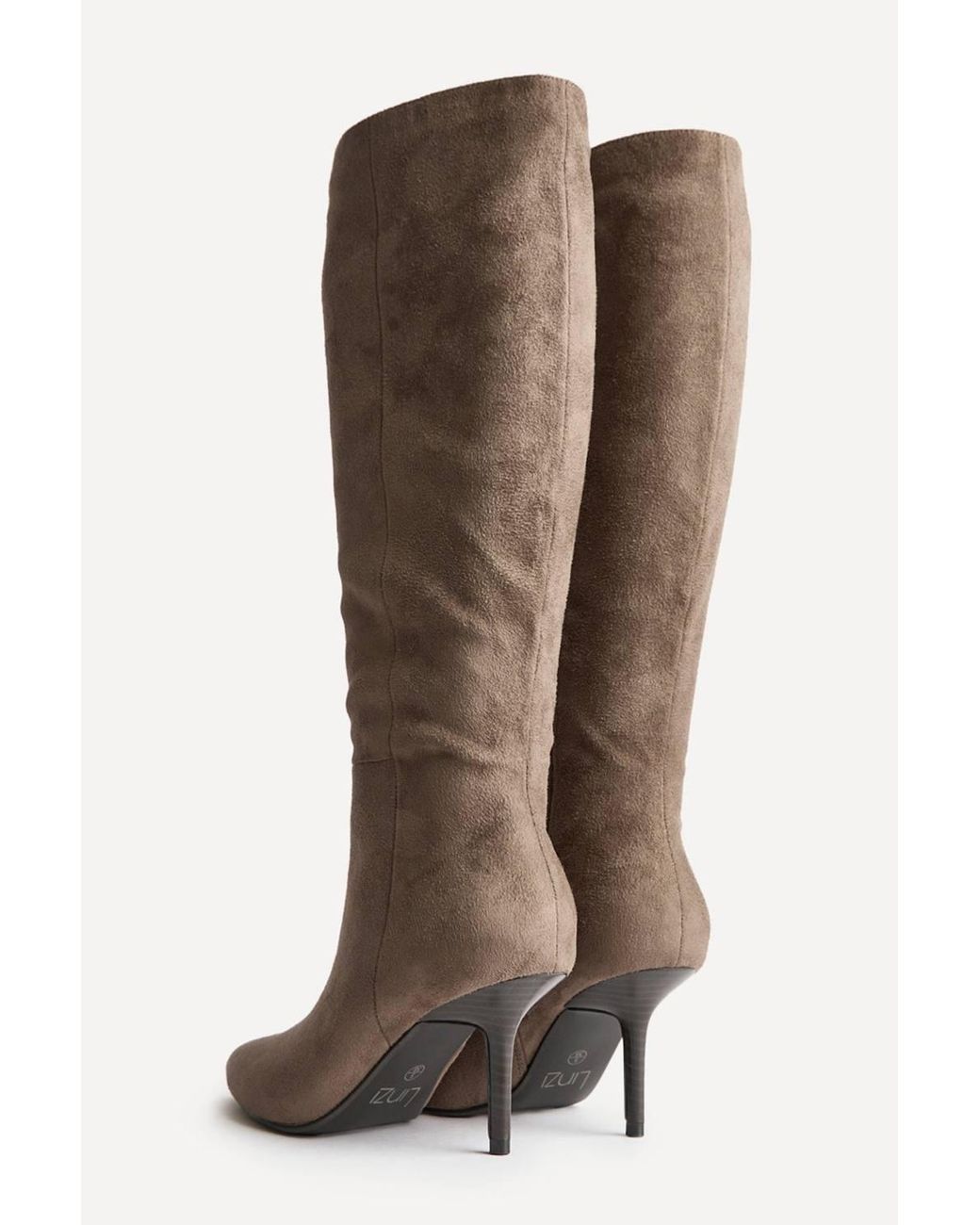 Linzi Brown Define Mocha Stiletto High Leg Boots