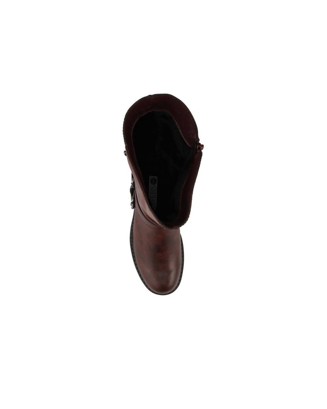 Pavers Brown Wide Fit Zip Fasten Slouch Boots