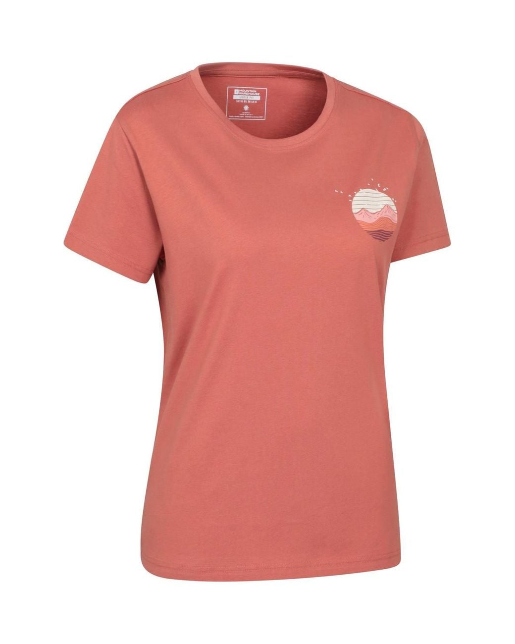 Mountain Warehouse Pink 'Mountain Bird' Lightweight Casual Soft Short Sleeve Loose Fit T-Shirt