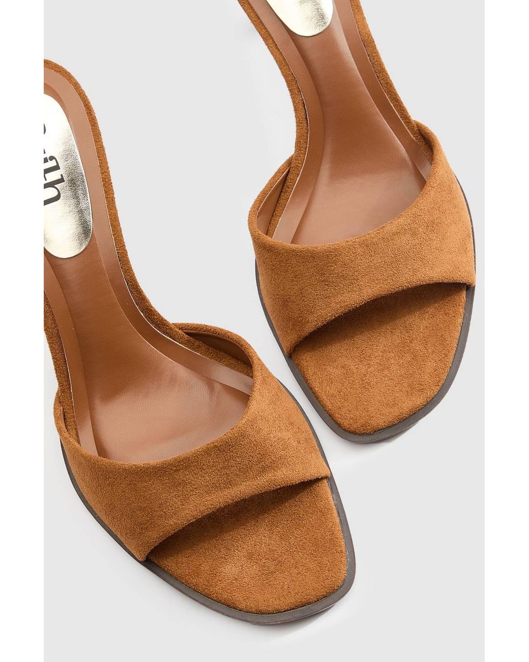 Dorothy Perkins Natural Faith: Clair Faux Suede High Heeled Mules