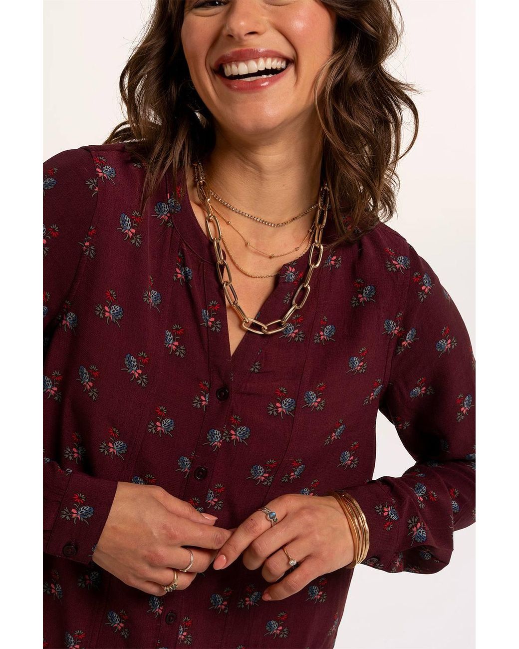 Brakeburn Multicolor Arabelle Blouse