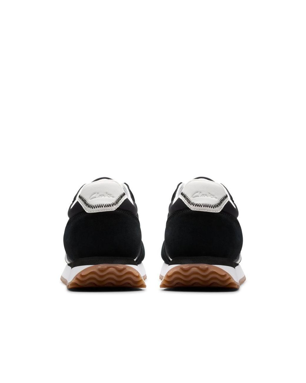 Clarks Black Calo Run Combination Trainers, Lace Up