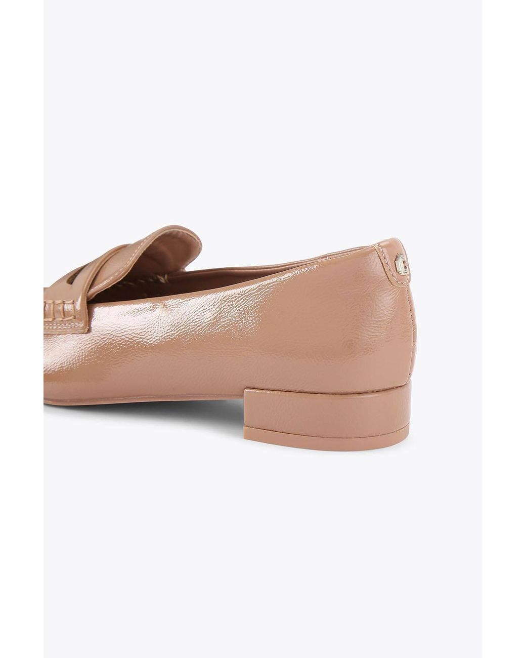 Carvela Kurt Geiger Natural 'Noce Loafer' Patent Flats