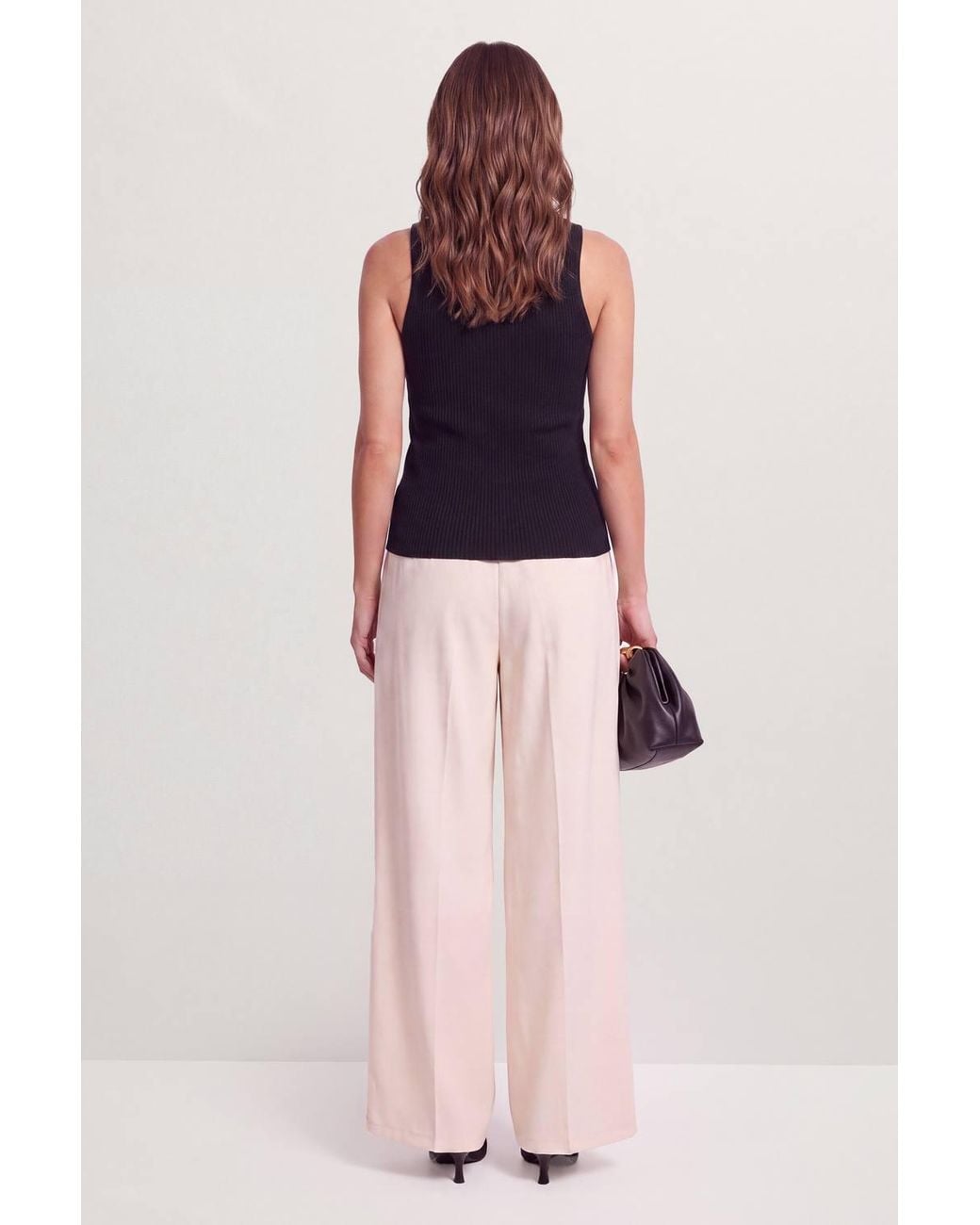 MissPap Natural Tailored Pleat Front Wide Leg