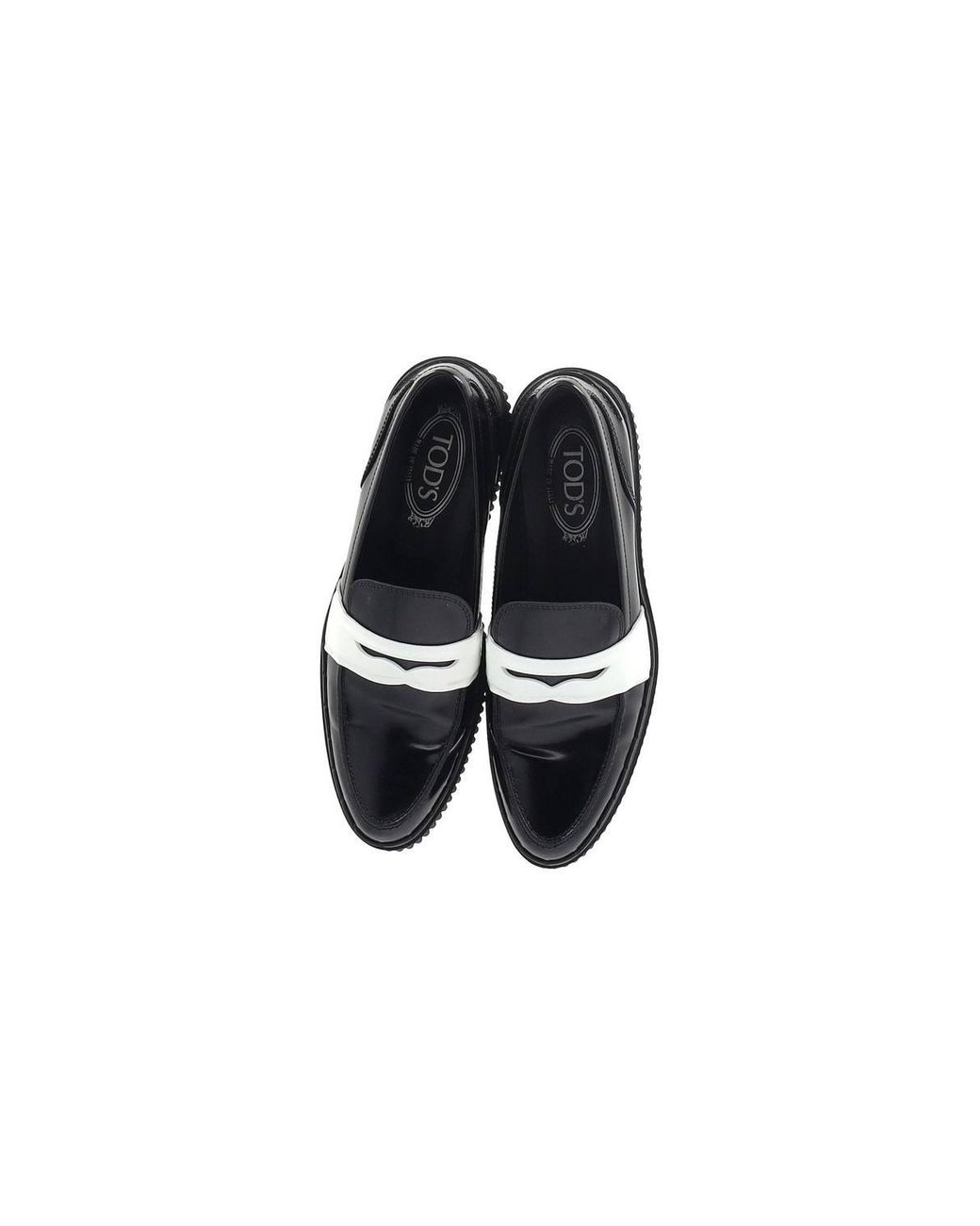Tod's Black Preloved Platform Penny Loafers