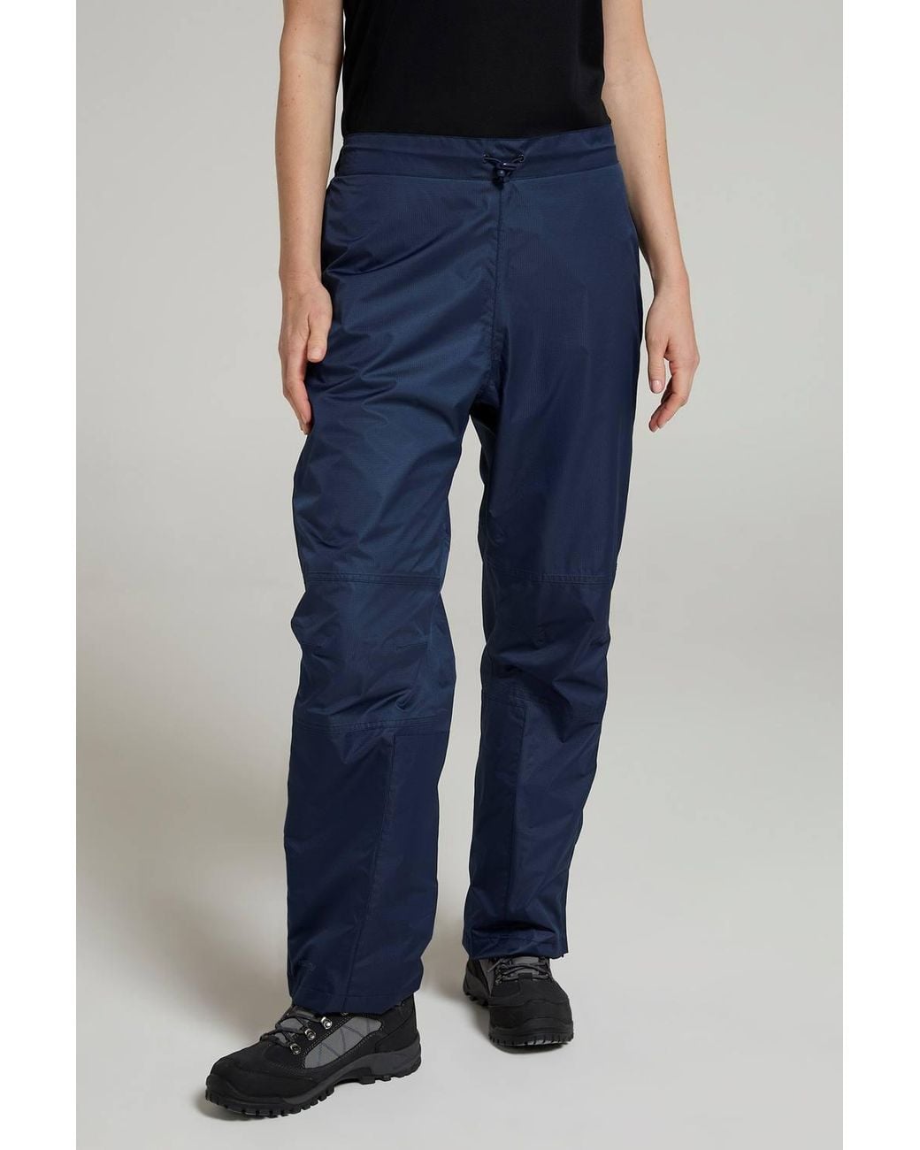 Mountain Warehouse Blue Waterproof Over Trousers Zipped Breathable