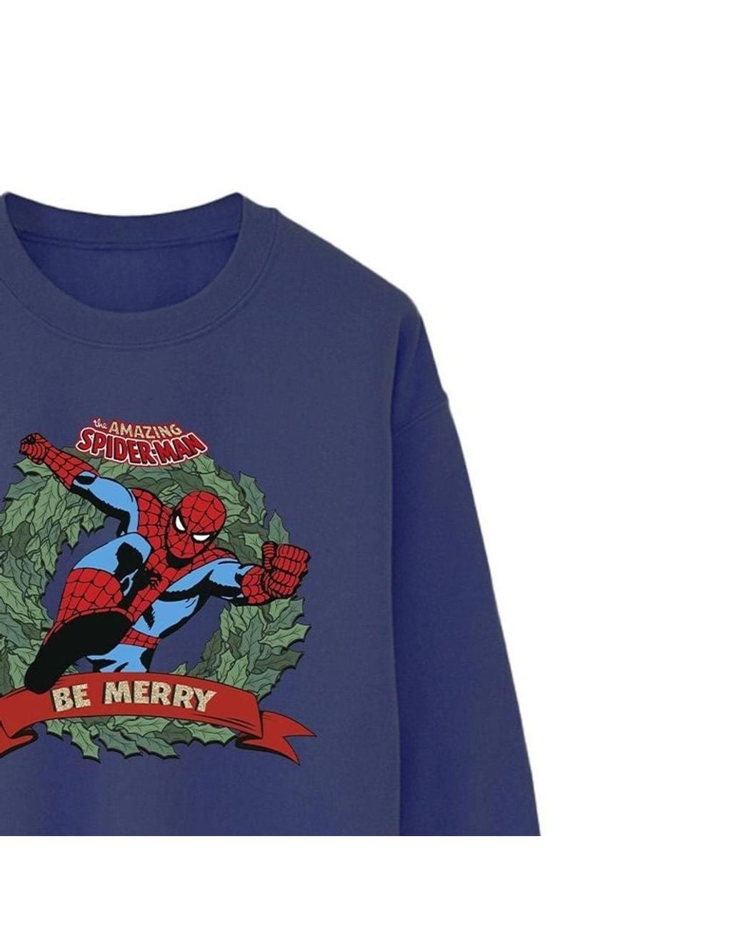 Marvel Blue Be Merry Sweatshirt