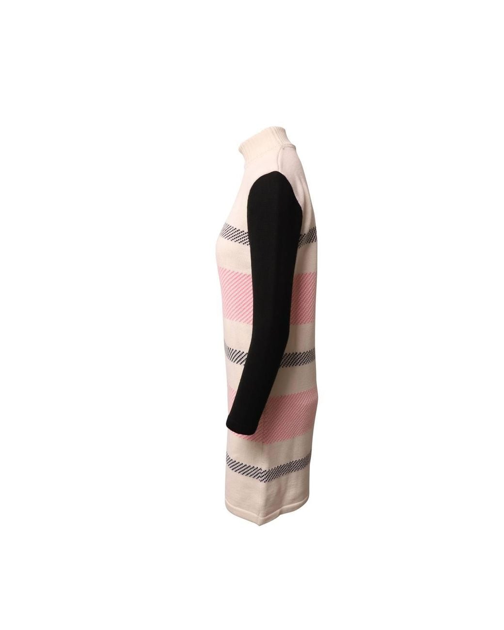 Courreges Black Preloved Turtleneck Knit Dress