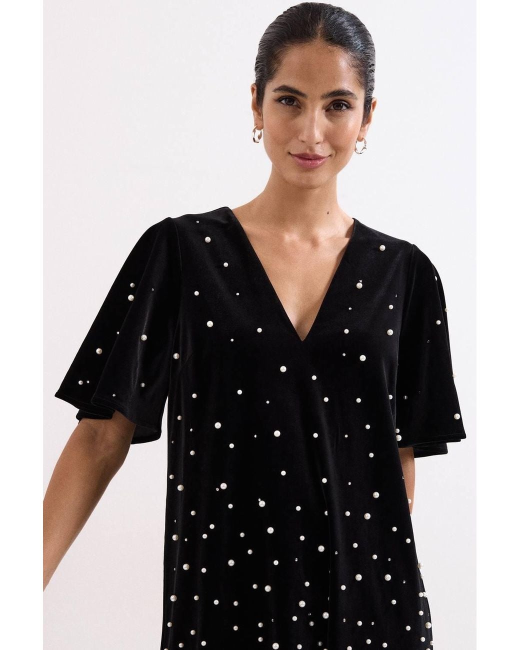 Phase Eight Black Pennie Velvet Dress