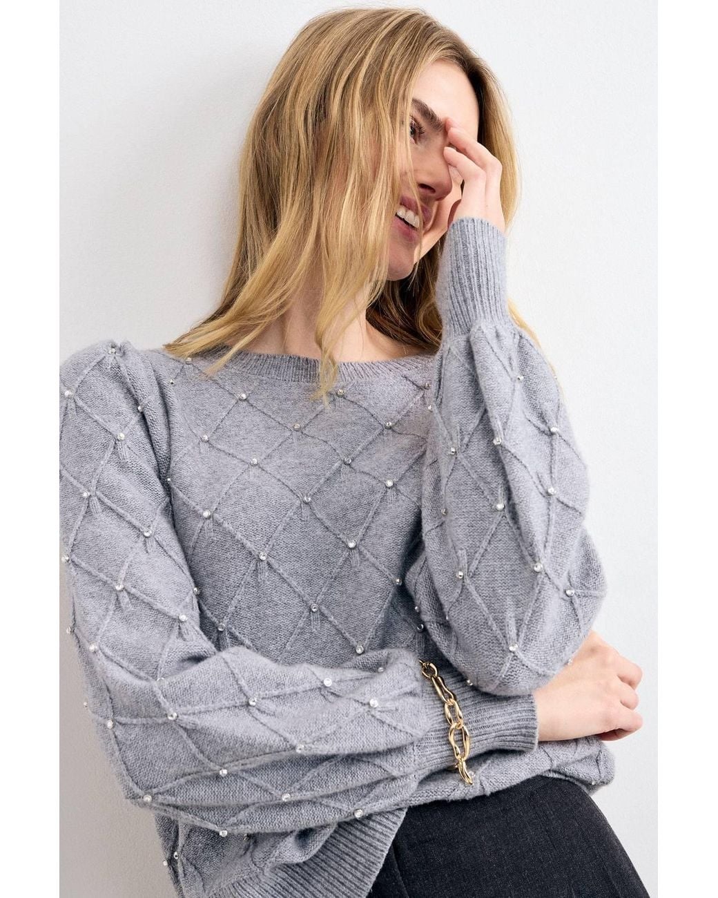 Phase Eight Gray Nadin Jumper