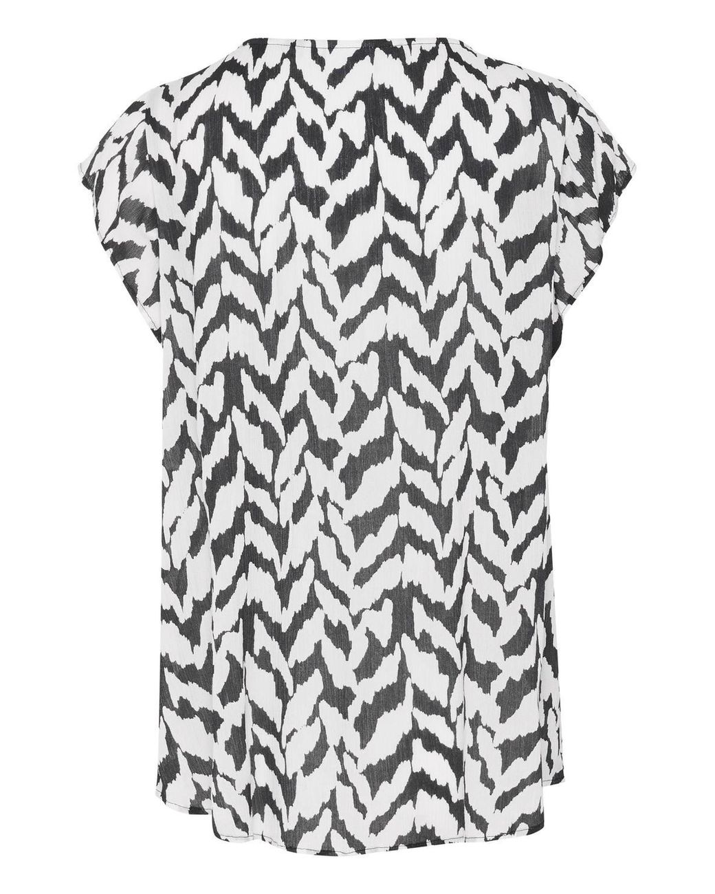 Saint Tropez White Vegasz Adele Short Sleeve Blouse