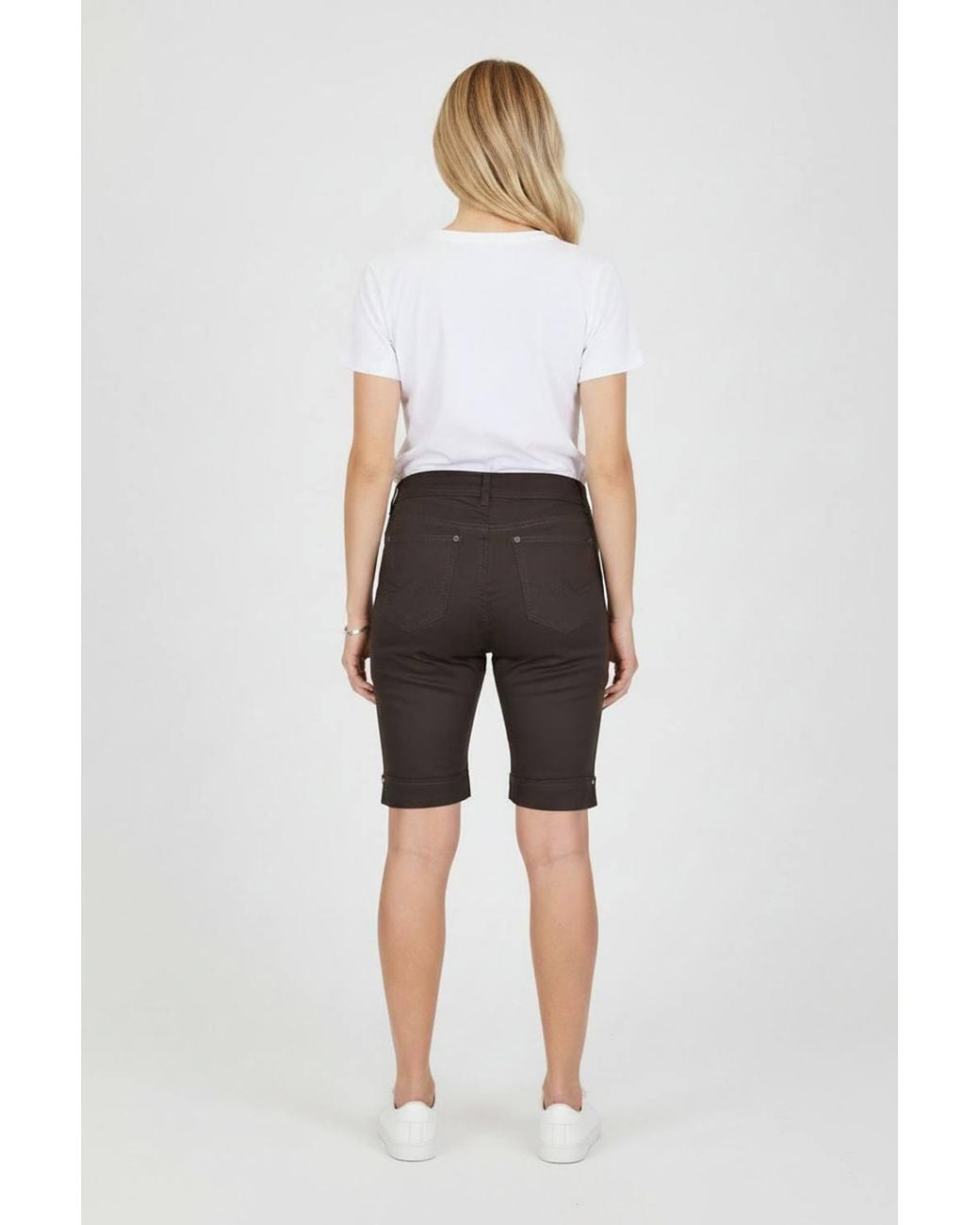 Paulo Due Black Slim Fit Chino Casual Shorts