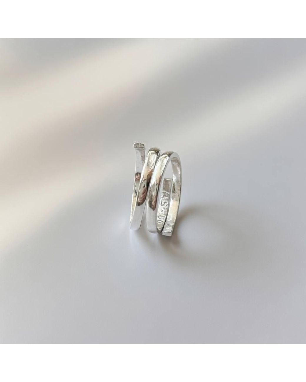 The Colourful Aura Metallic Adjustable Plain Pure Slim Stacking Band Cuff Ring