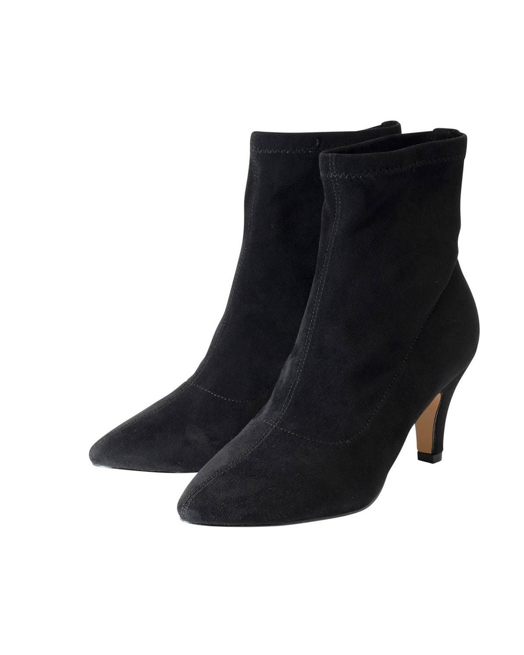 Lotus Black 'Tori' Heeled Ankle Boots