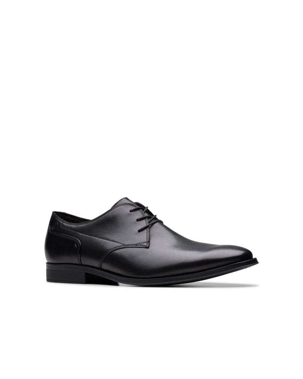 Clarks Black Paulton Lace Derby Shoes, Lace Up for men