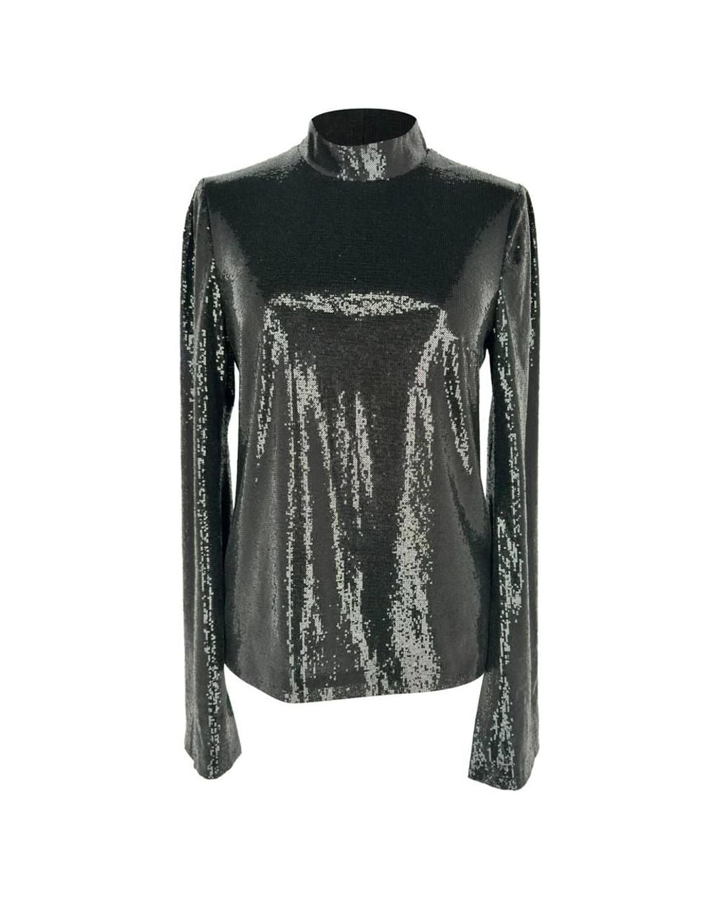 Galvan Black Preloved London Sequined Long Sleeve Top