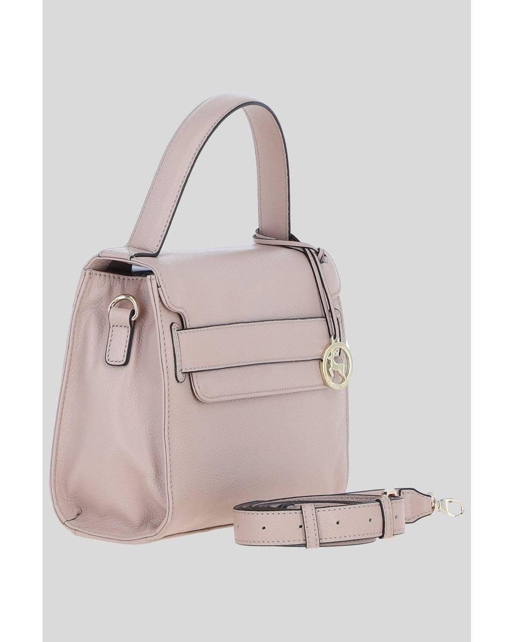 Ashwood Leather Natural 'Ardora' Real Leather Handbag W/ Detachable Crossbody Strap