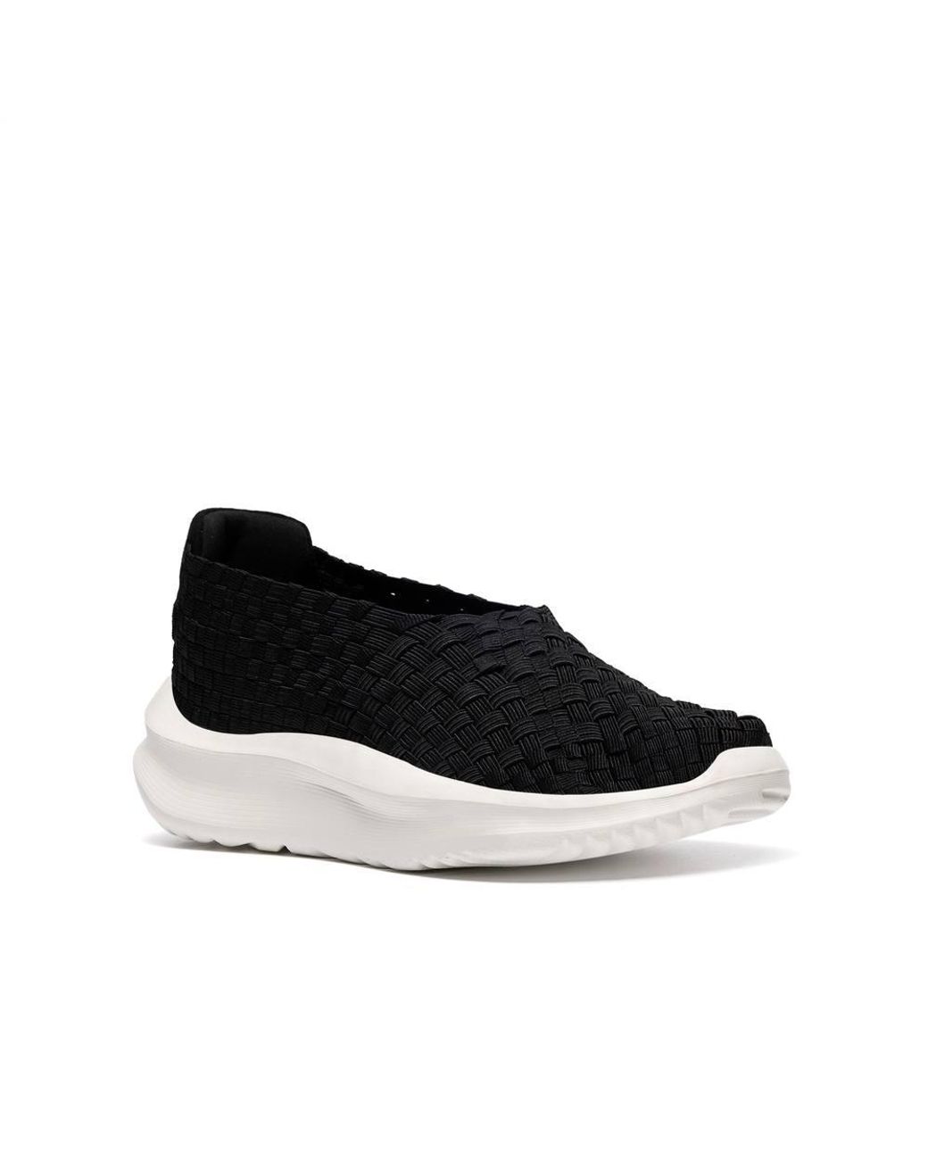 Clarks Black Solevana Weave Slip Ons
