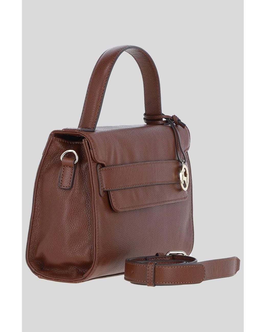 Ashwood Leather Brown 'Ardora' Real Leather Handbag W/ Detachable Crossbody Strap