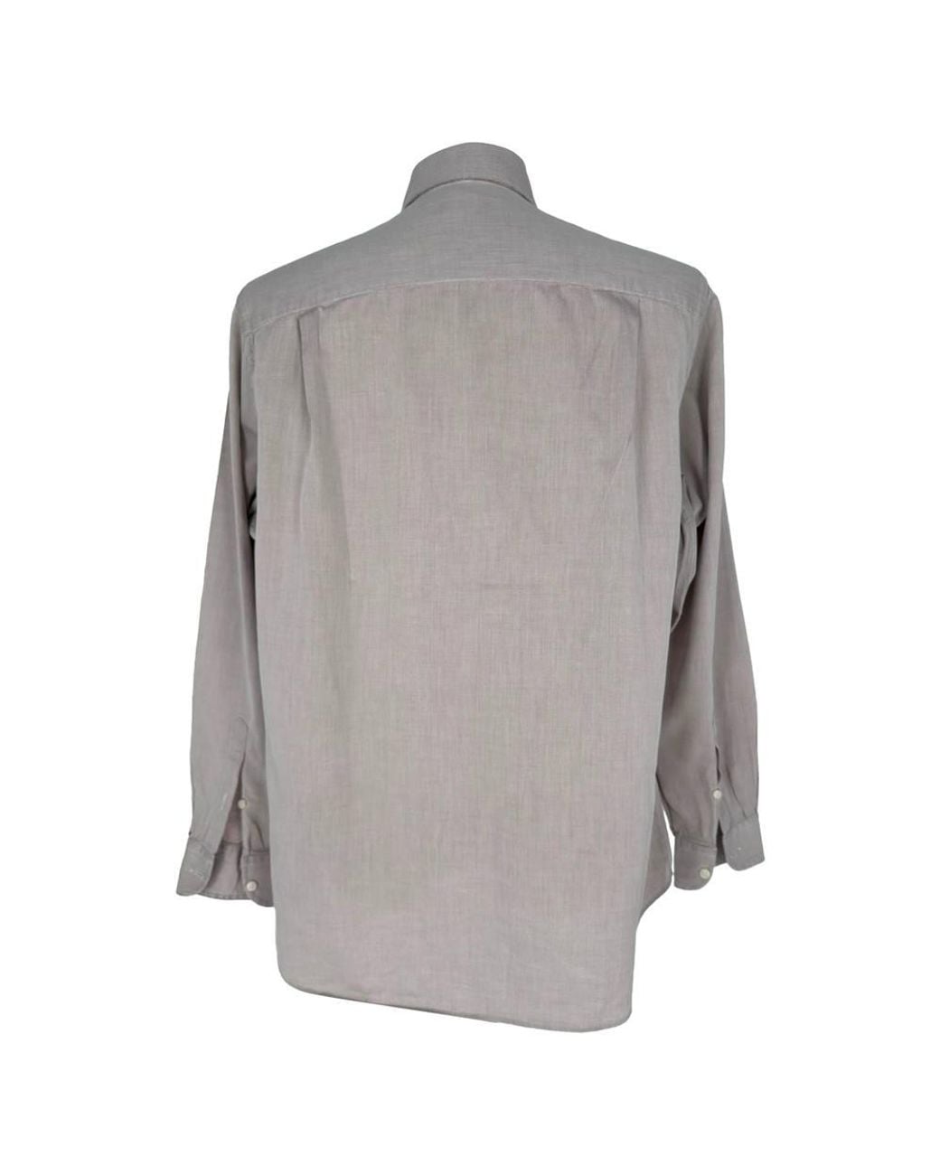 Giorgio Armani Gray Preloved Le Collezioni Button-Down Shirt for men