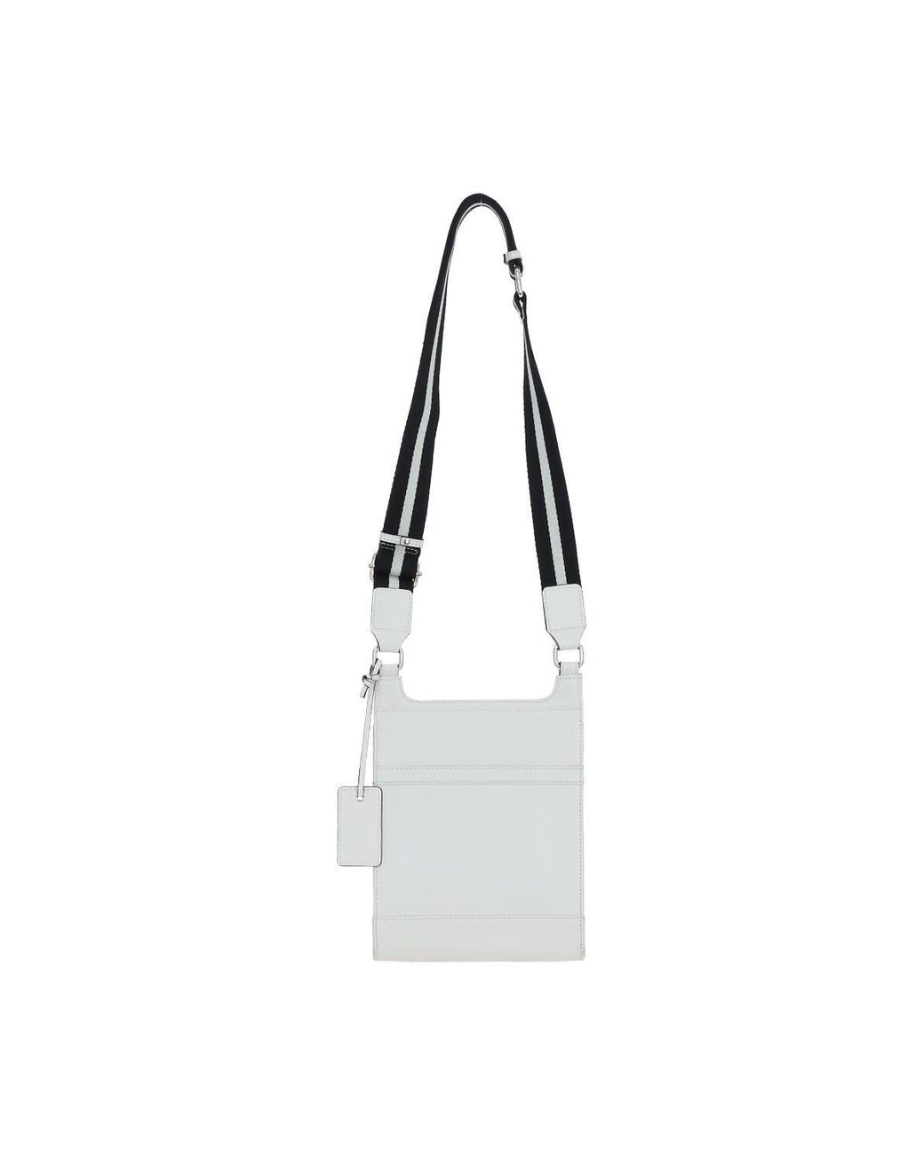 Ashwood Leather Blue 'Eclisse Cuoio' Real Leather Crossbody Bag