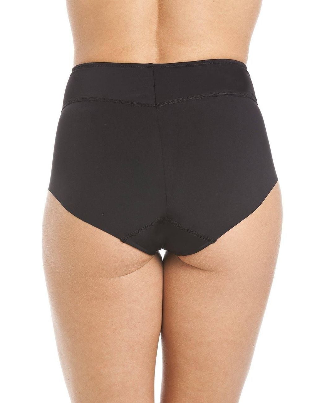CAMILLE Black Seamless Smooth Control Briefs