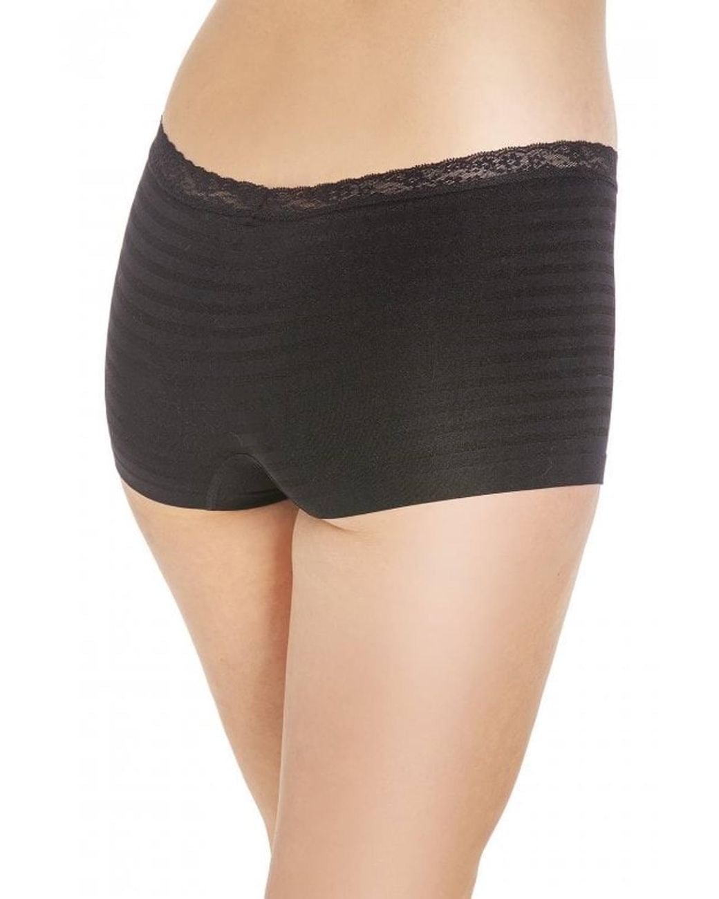 CAMILLE Black Three Pack Smooth Seamless Boxers