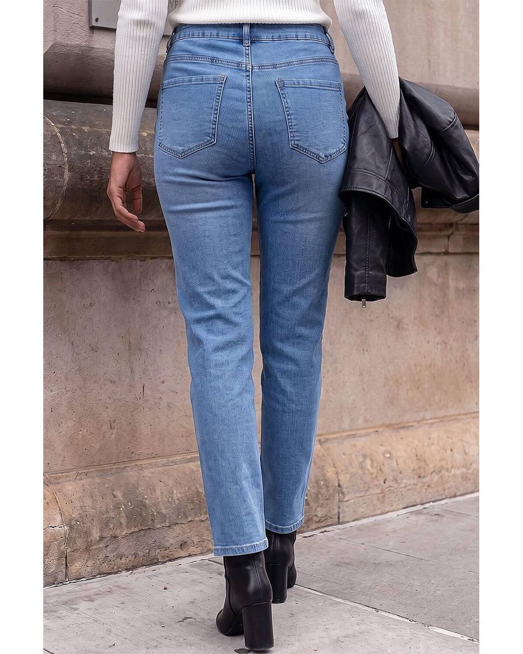 Roman Black Slim Leg Stretch Jeans