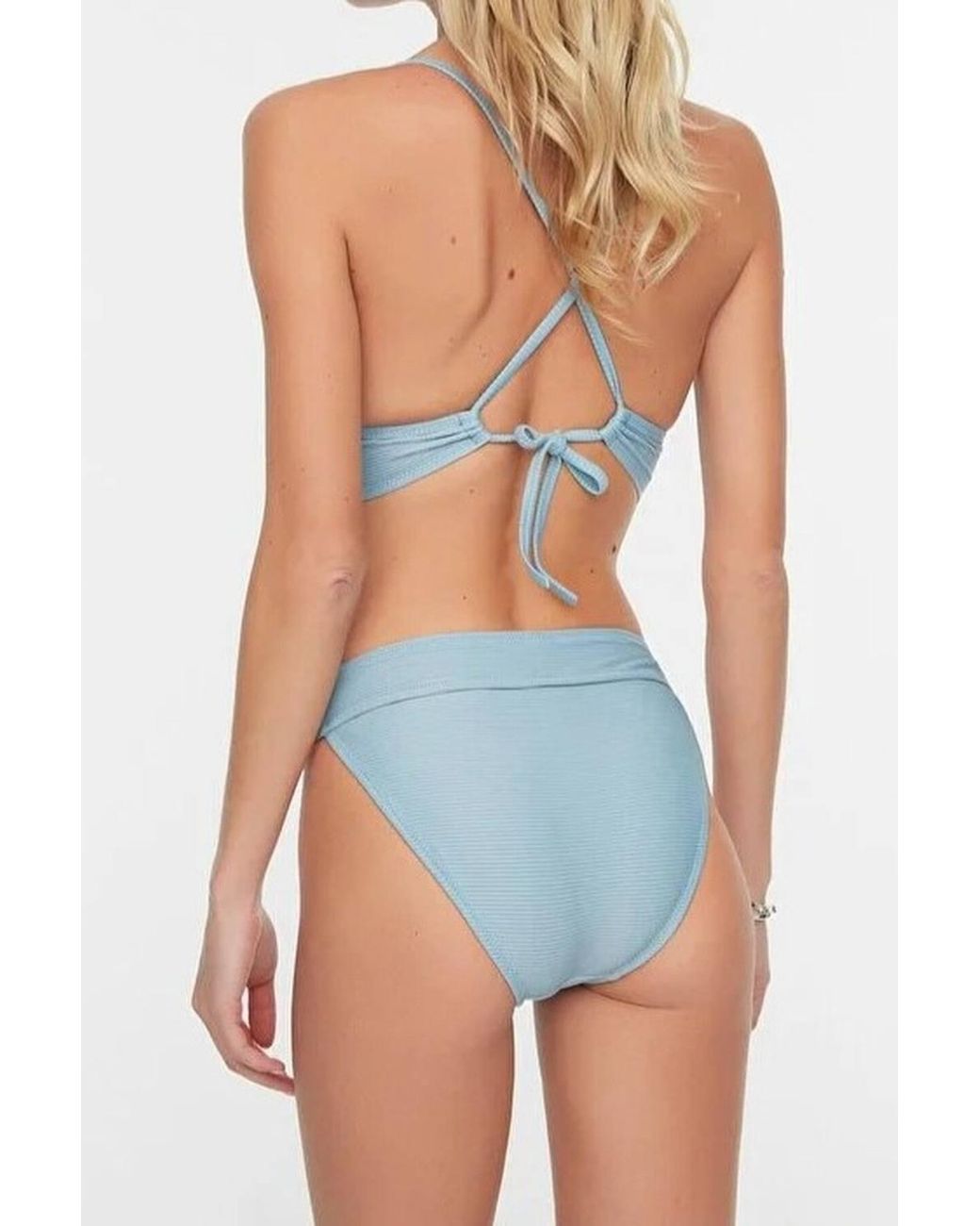 WOVCOR Multicolor Textured Regular Waist Bikini Bottom W/ Minimal High Leg Fit