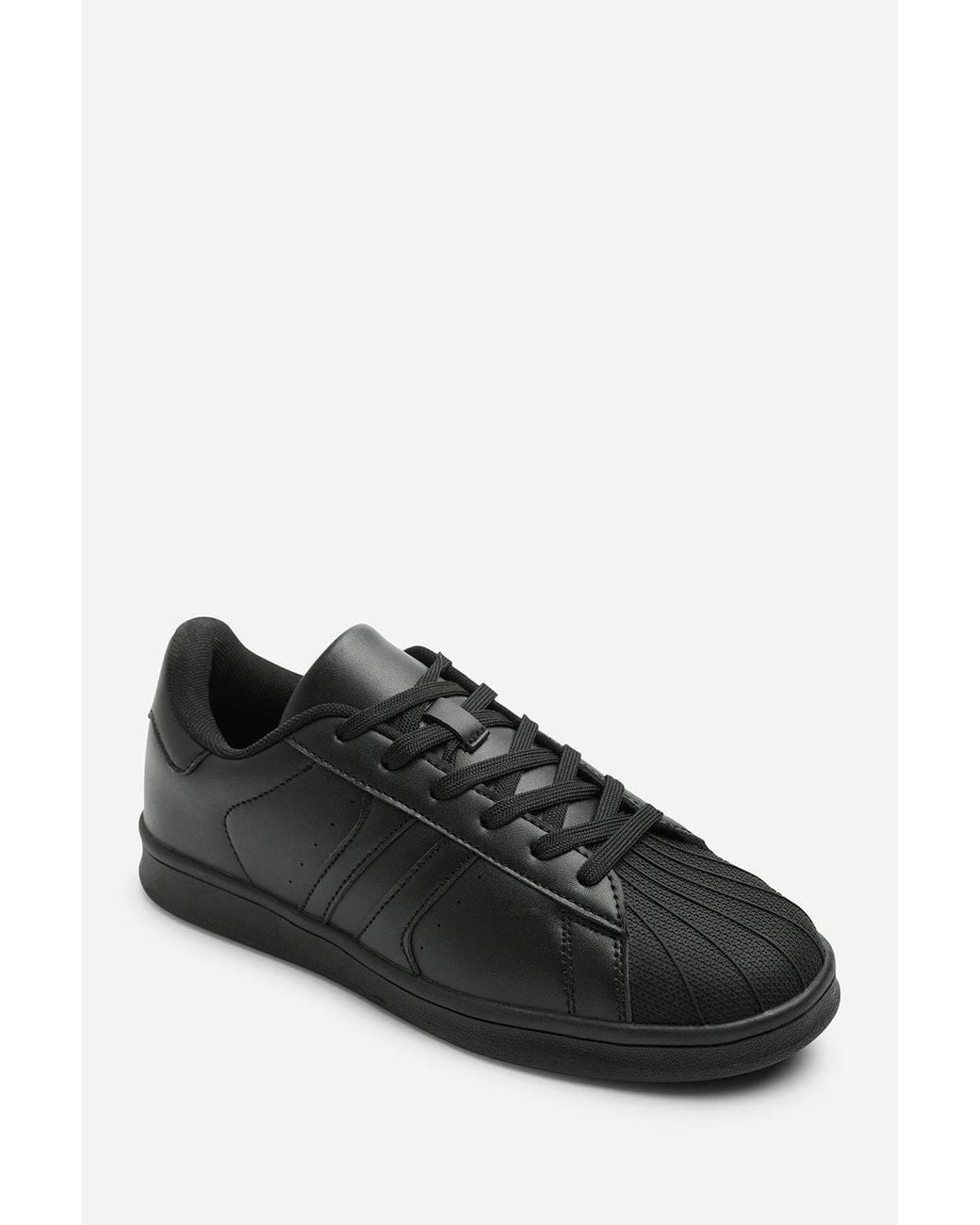 Where's That From Blue Yamileth Stripe Panel Detailed Trainer