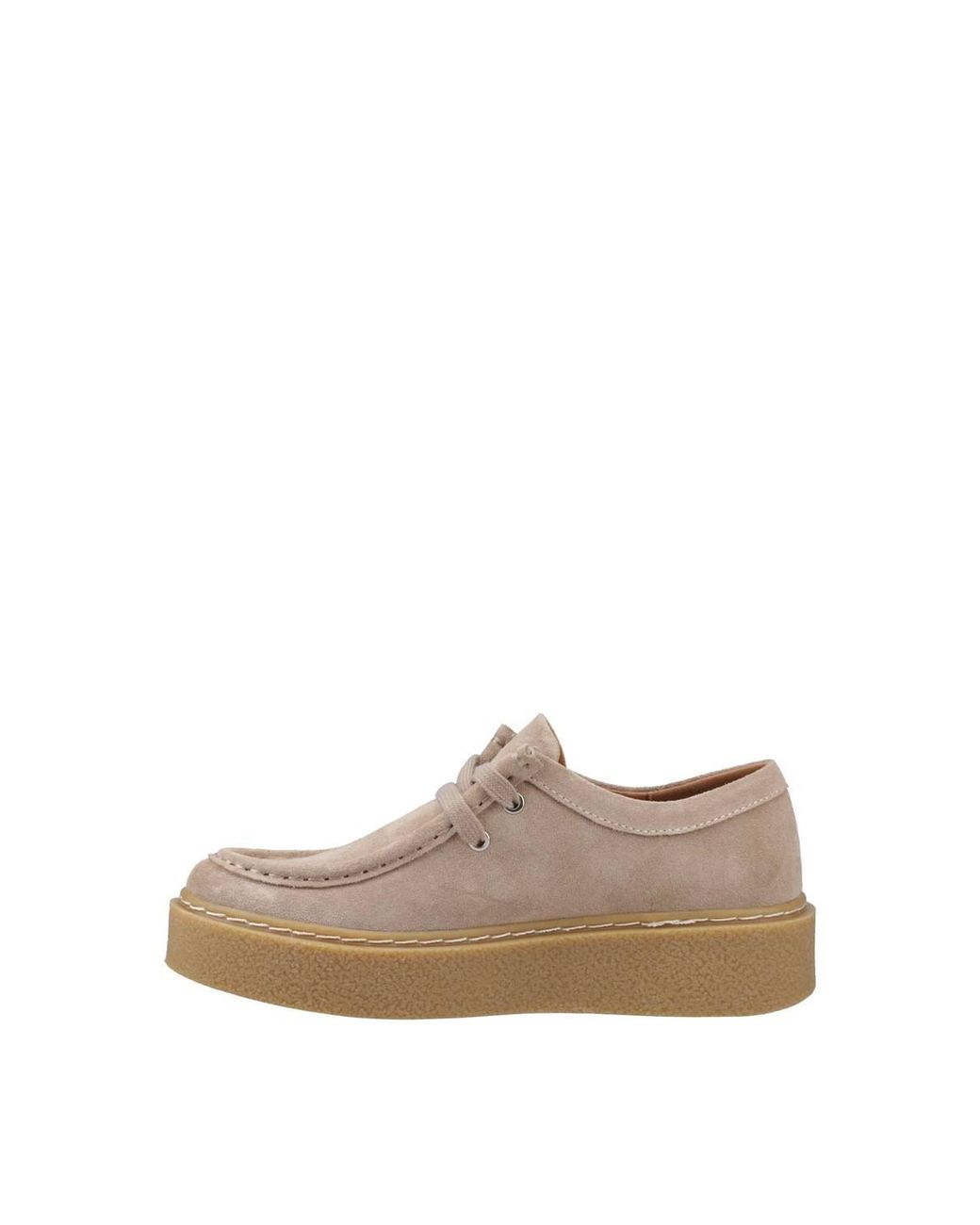 Hush Puppies Brown Bridie Suede Mocc Toe
