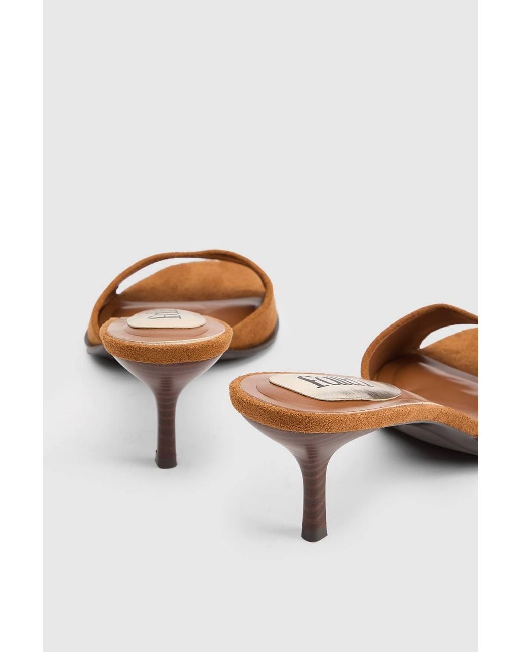 Dorothy Perkins Natural Faith: Clair Faux Suede High Heeled Mules
