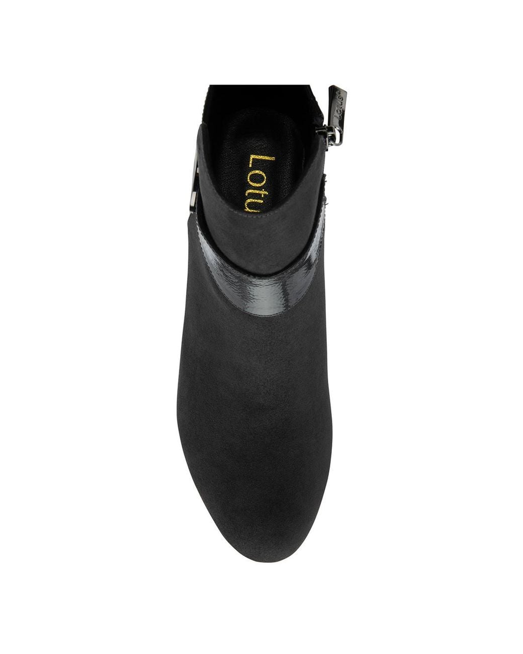 Lotus Black 'Kirsty' Heeled Ankle Boots