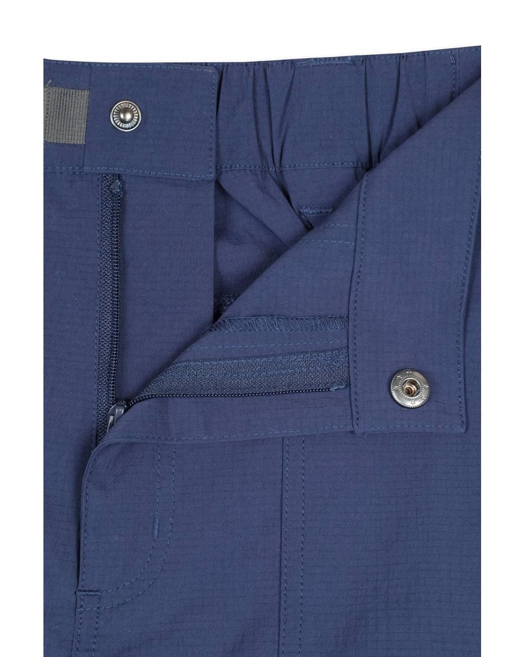 Mountain Warehouse Blue Lightweight Stretch Water Resistant Cargo Zip-Off Hiking Trousers