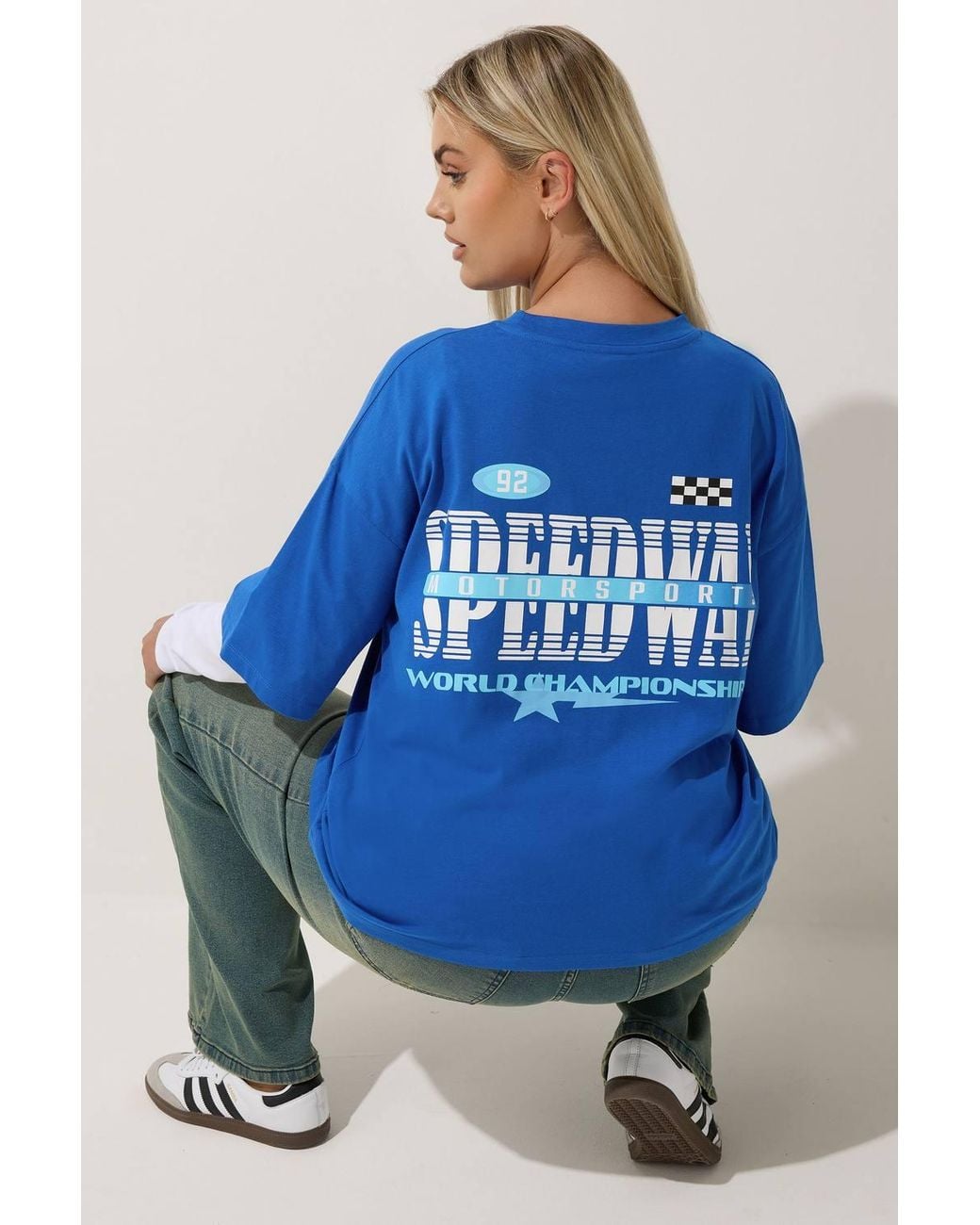 Yours Blue Motorsport Graphic 2-In-1 T-Shirt