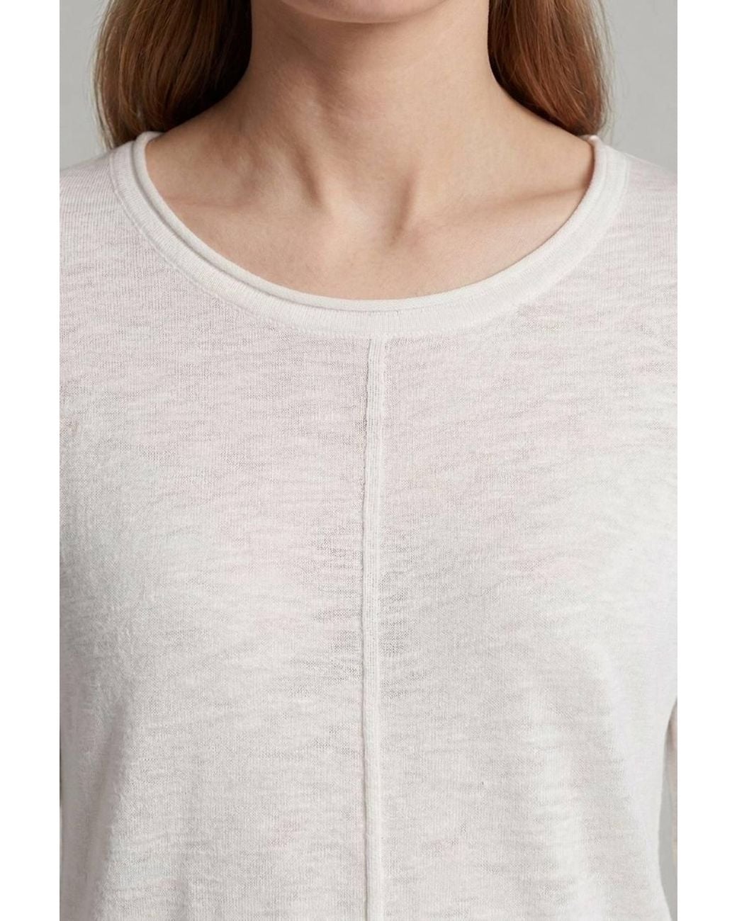 Izabel London Gray Long Sleeve Relaxed Lightweight Knit Top