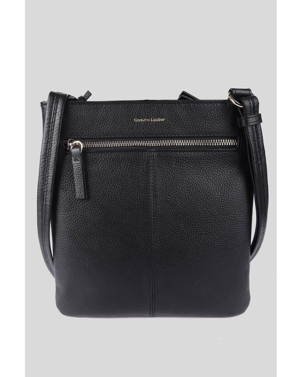 Ashwood Leather Black 'Heaven' Real Leather Cross Body Bag