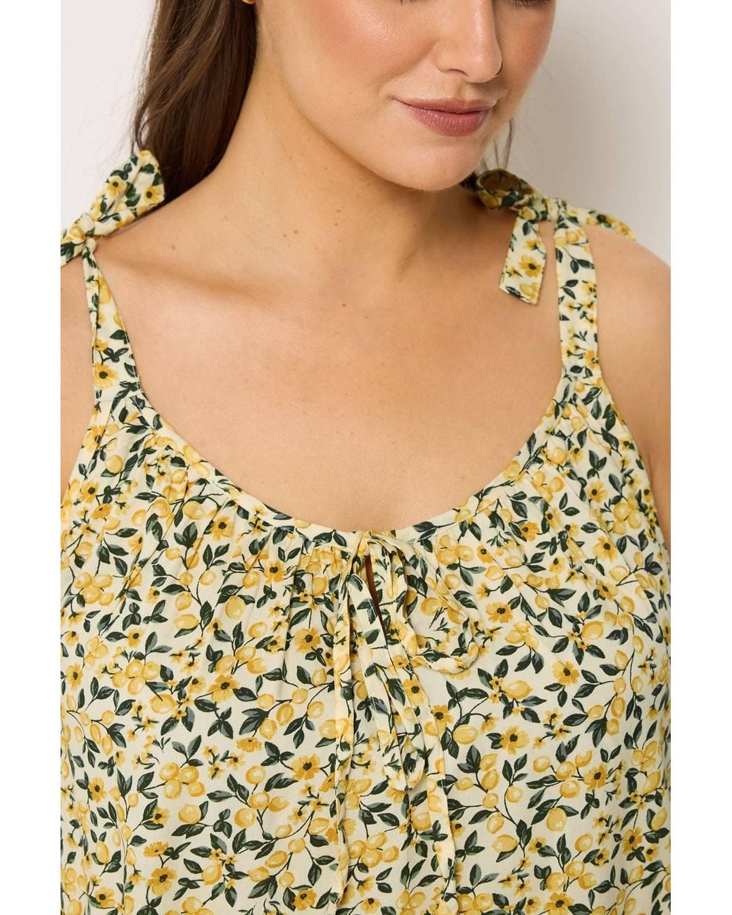 Yours Yellow Lemon Cami Vest Top
