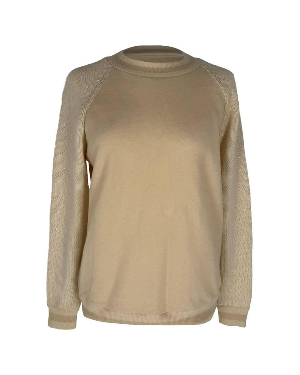 Brunello Cucinelli Natural Preloved Sequinned Sweater Polyamide Dress