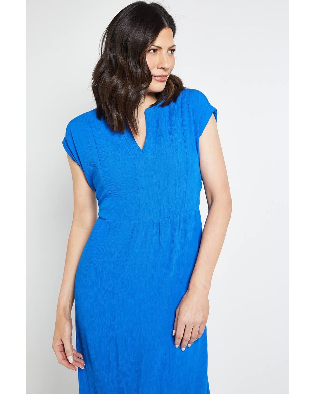 Wallis Blue Summer Cheesecloth Maxi Dress