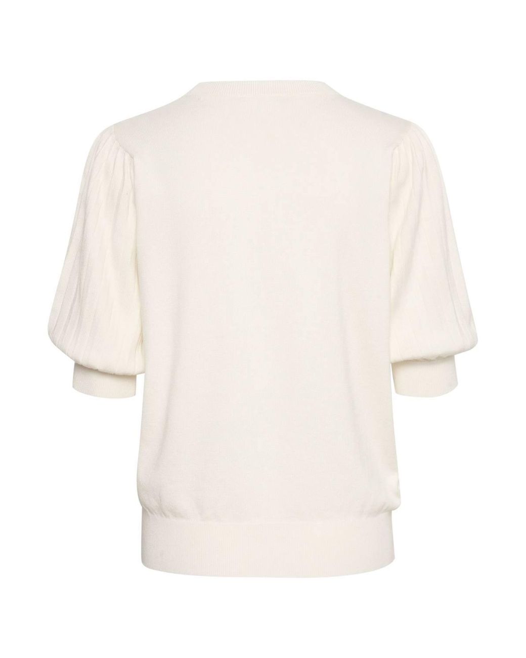 Kaffe Natural Lone Slim Fit Half Sleeve Pullover