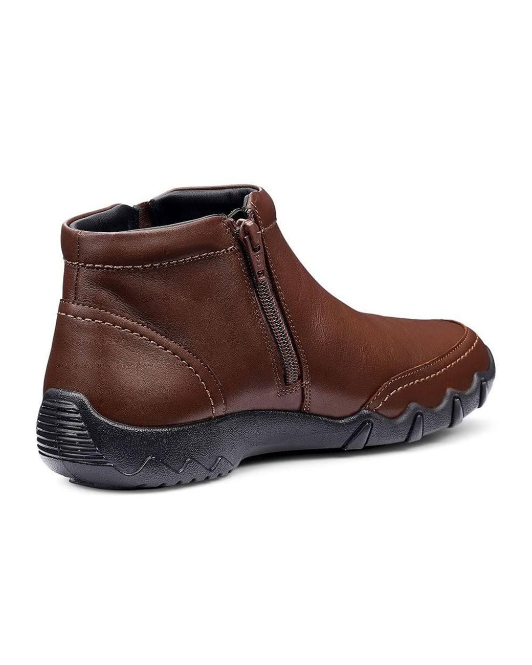 Hotter Brown Wide Fit 'Winslow' Ankle Boots