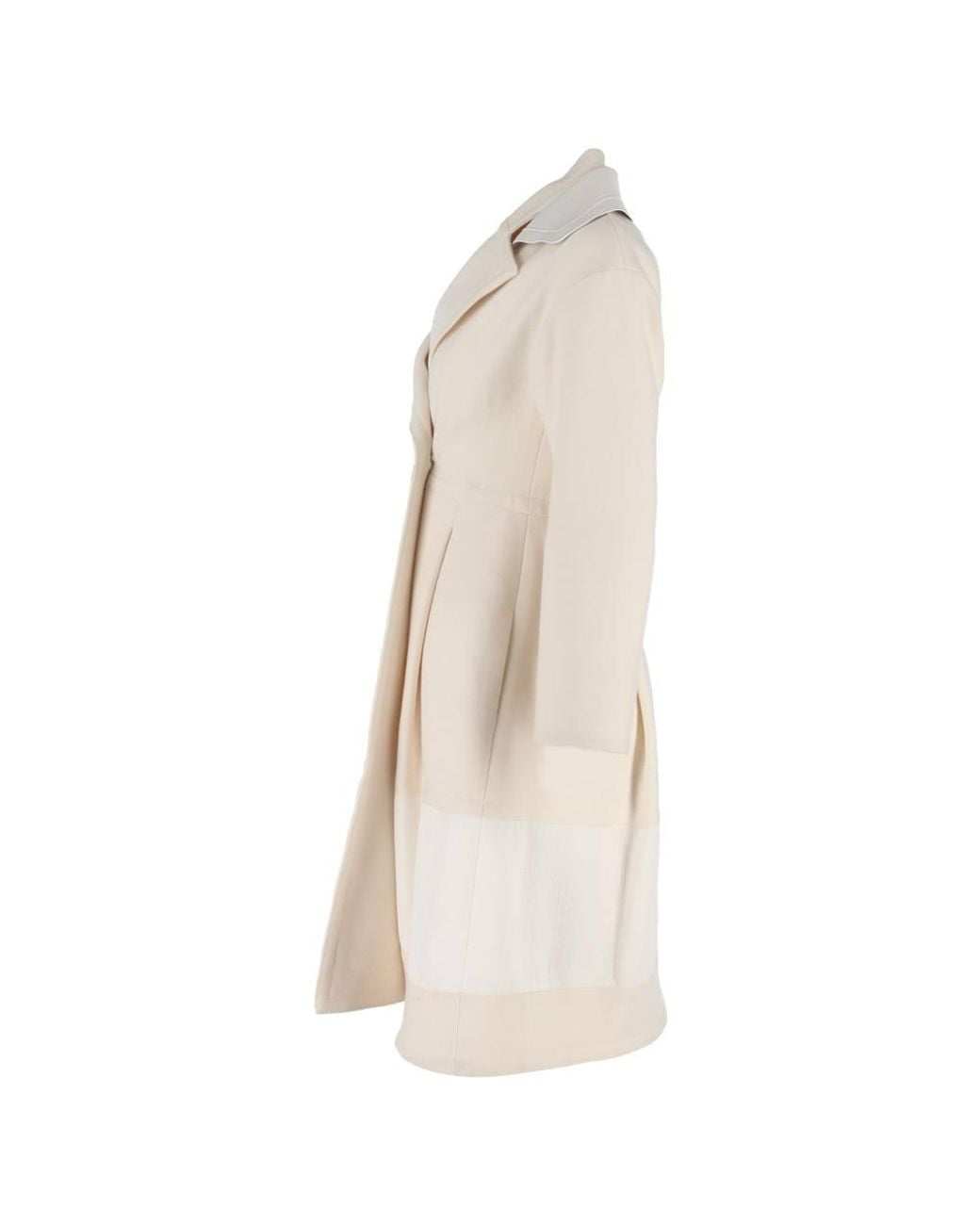Fendi Natural Preloved Double-Breasted Coat