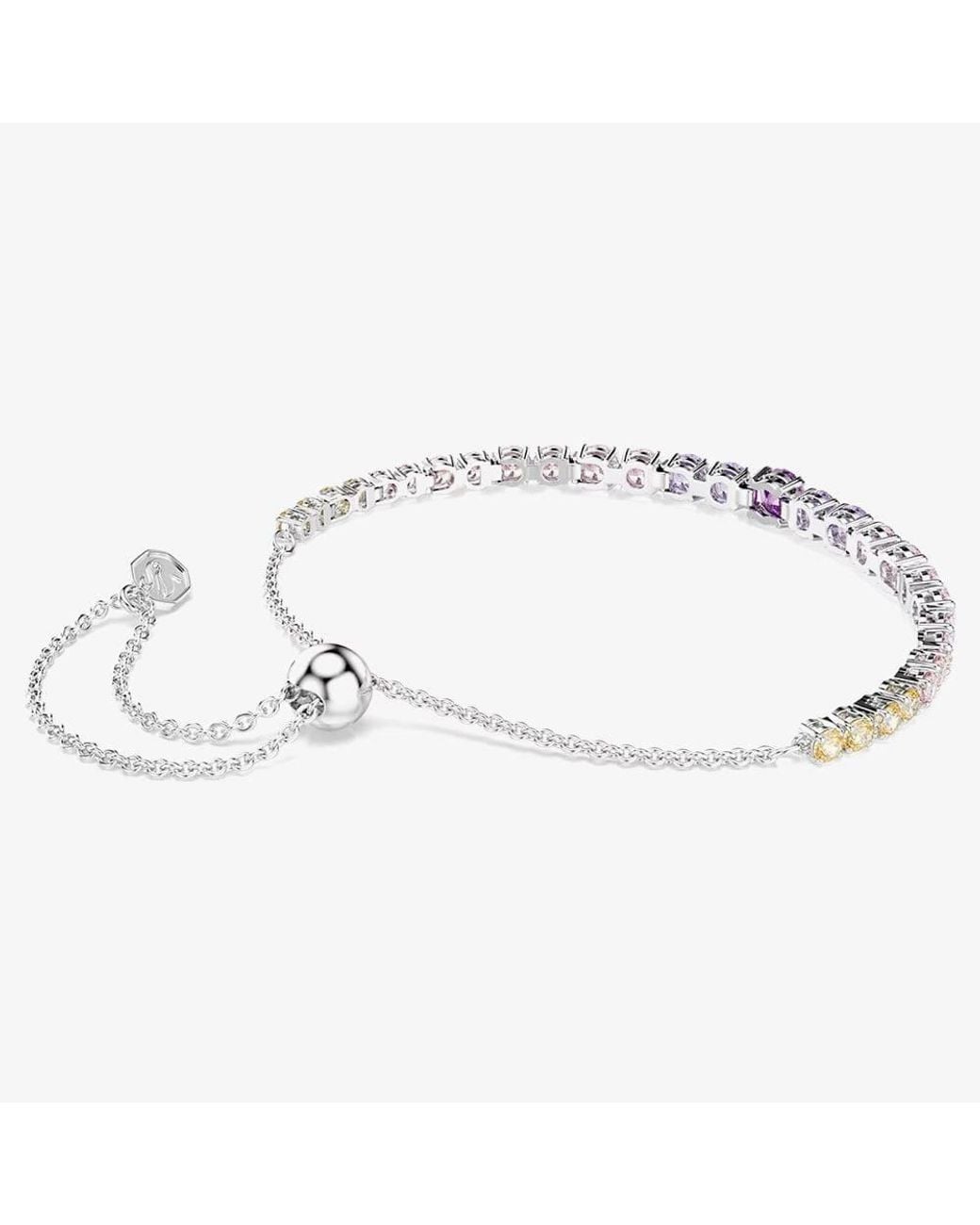 Swarovski Metallic Matrix Rhodium Plated Multicolour Crystal Bracelet 5751197
