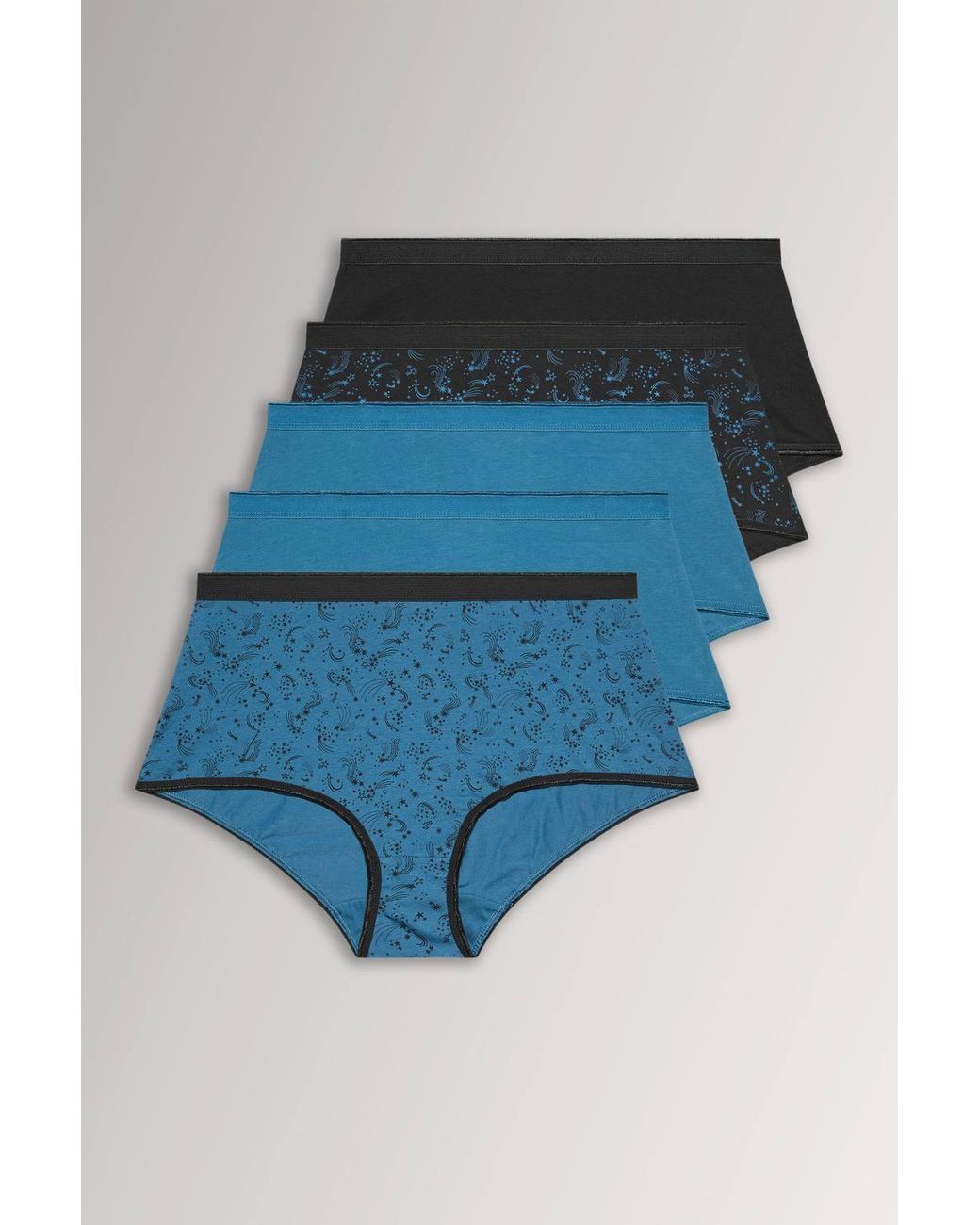 Yours Blue 5 Pack Shooting Star Full Briefs